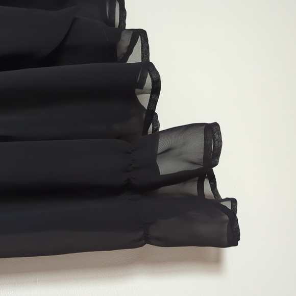 Free People Sheer and Lacey Black Blouse - Picture 2 of 7